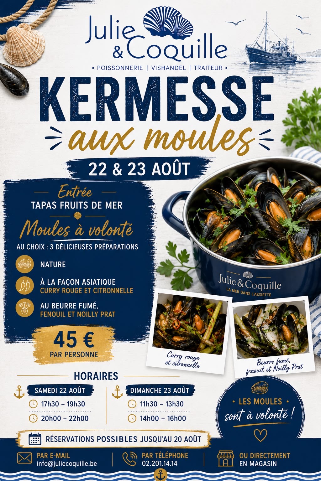 Kermesse aux moules - 22 & 23 août 2026